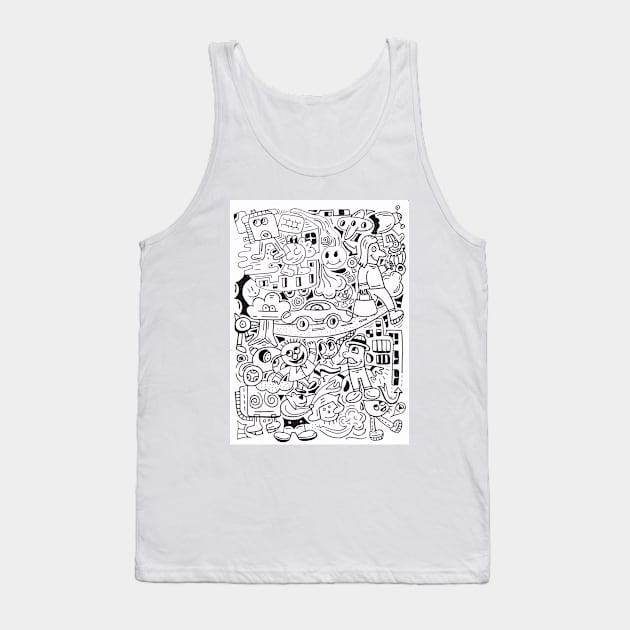 Doodle City Tank Top by RohanKowli